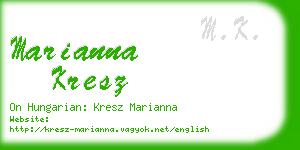 marianna kresz business card